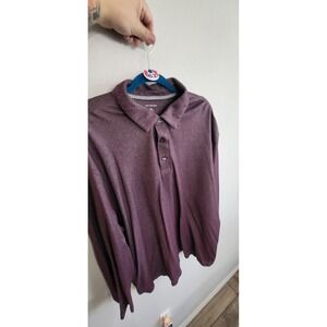 Van Heusen Dress Sweater Mens 3XL Burgundy Red Long Sleeve Knit #63